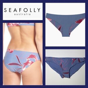 NWT MSRP $72 Seafolly Radiance Reversible Hipster Bikini Bottom Women's Size 12
